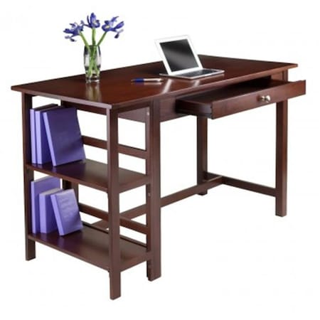 Winsome 94550 Velda Writing Desk With 2 Shelves